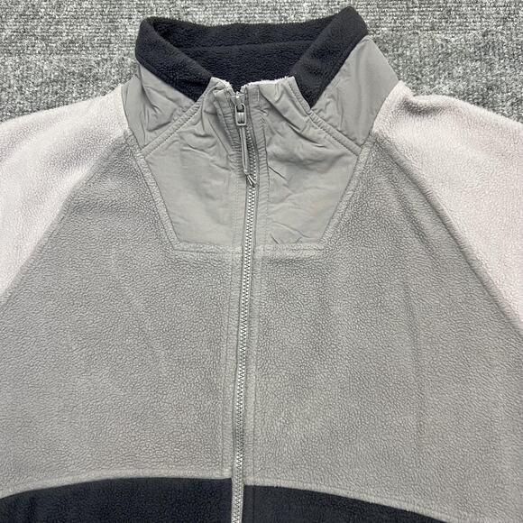 Mountain Hardwear Jacket Womens Medium Gray Full Zip Fleece Nylon Panels Outdoor - Picture 2 of 9